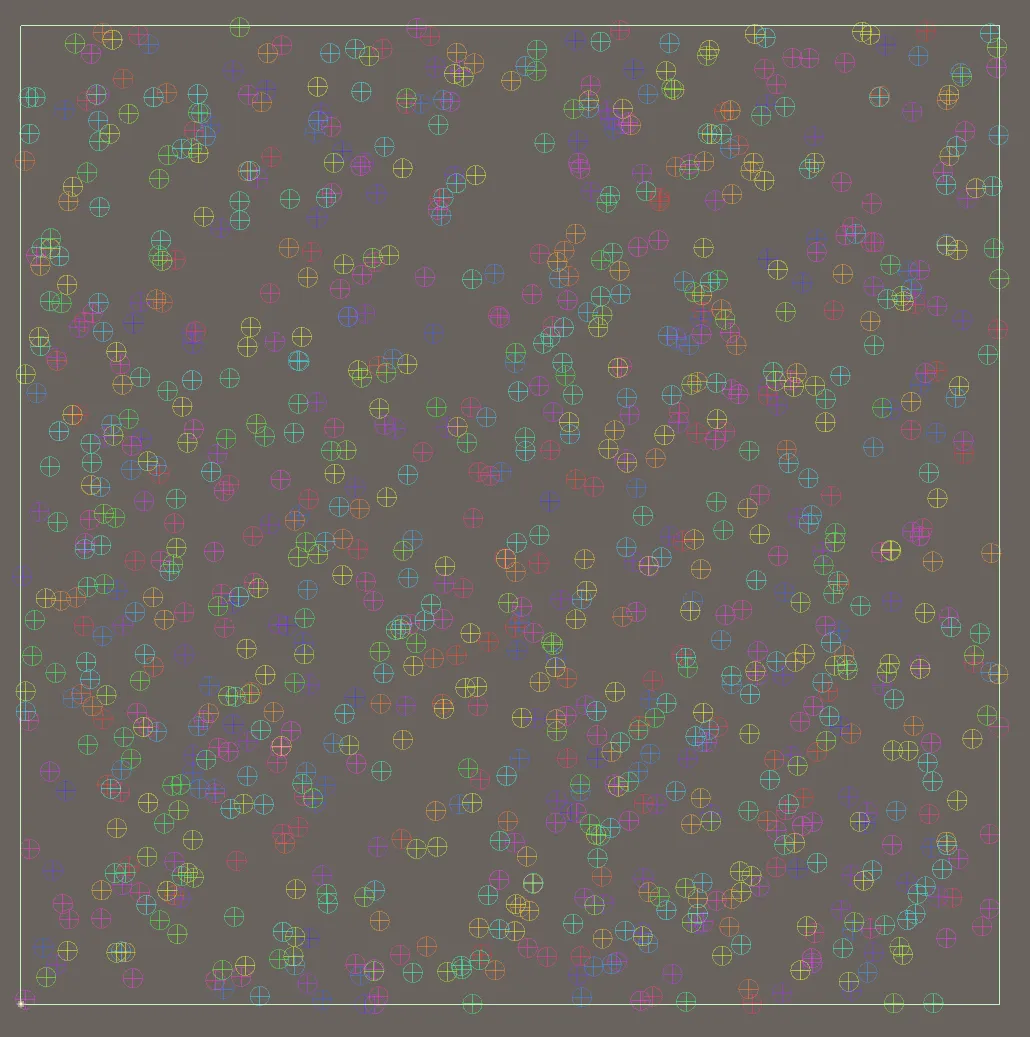 1000 points colored with the Halton sequence