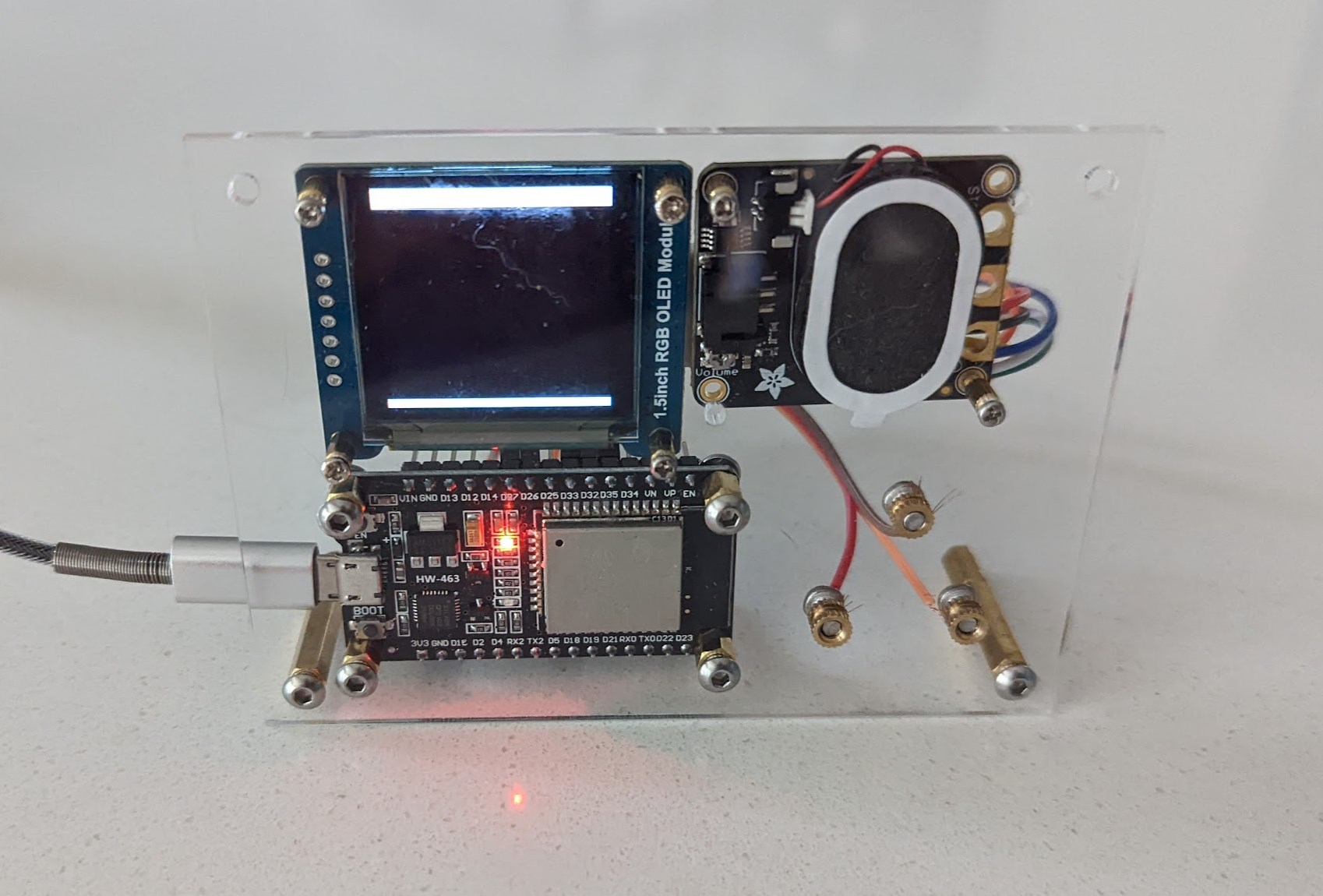 Acrylic front panel