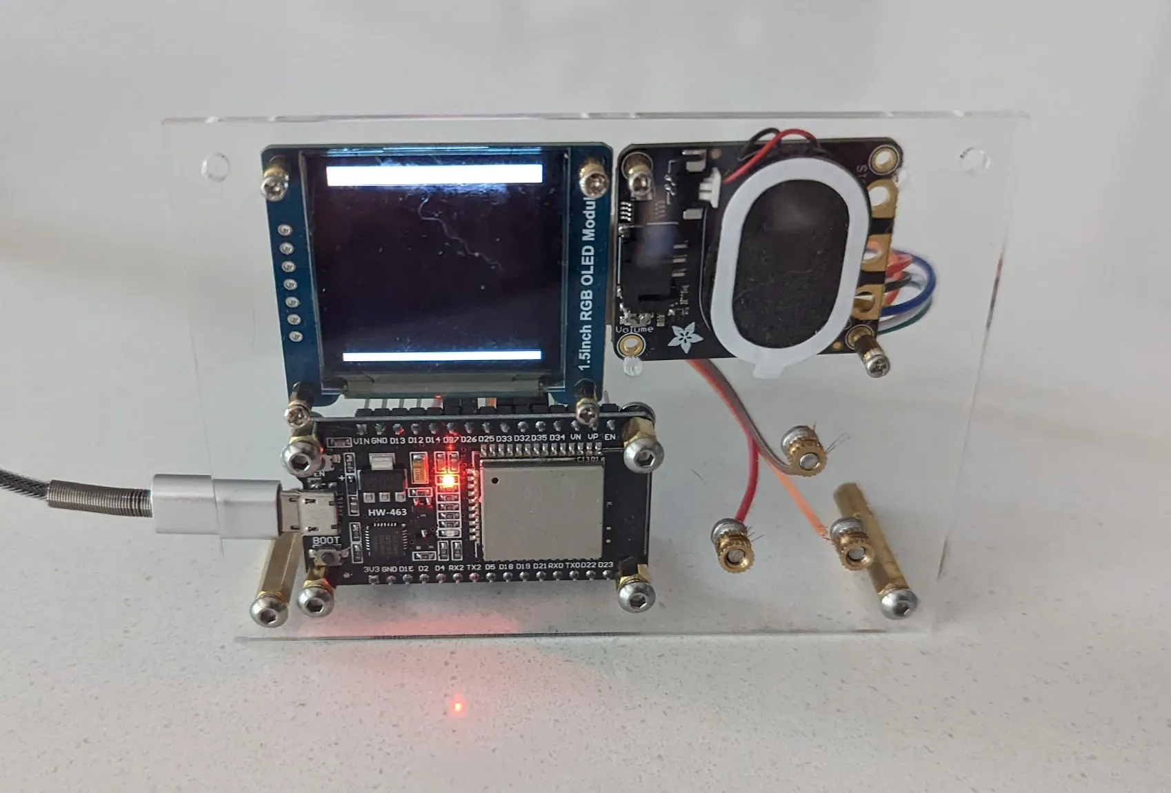 Acrylic front panel